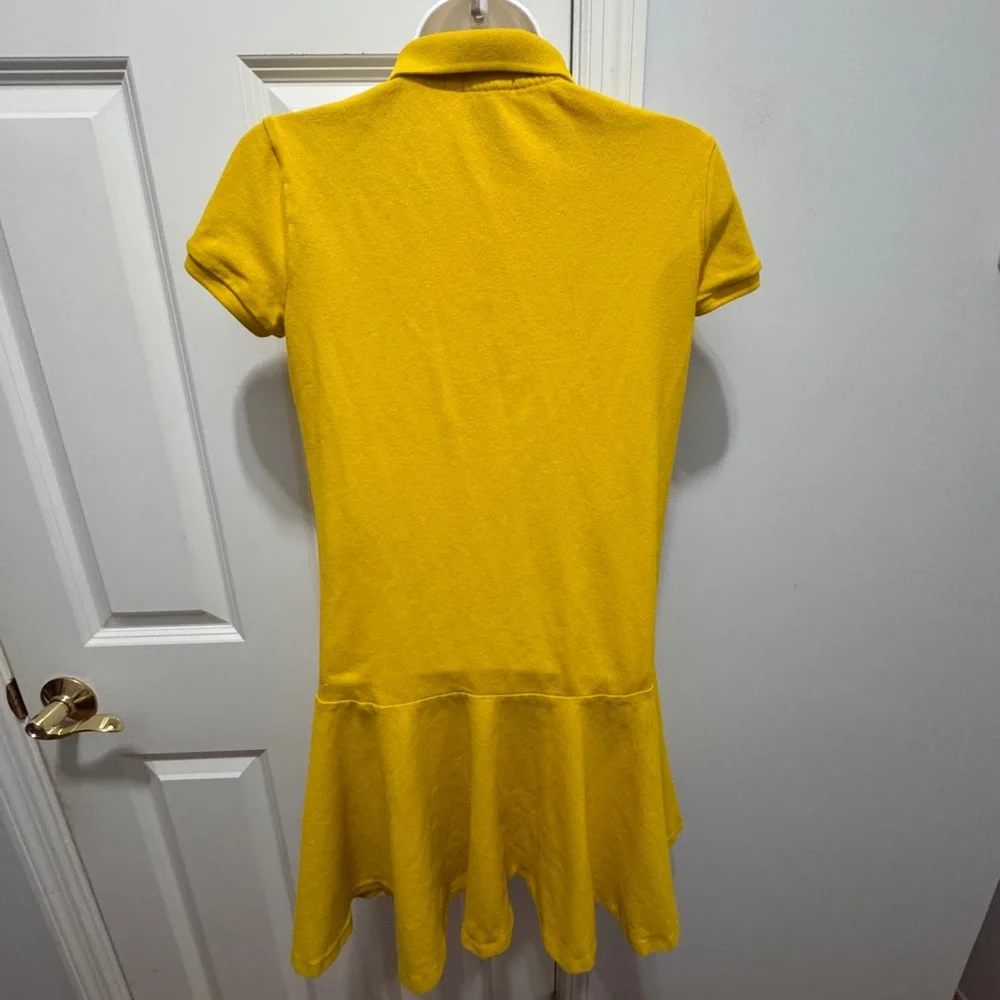 Polo ralph Lauren short sleeve yellow Dress with Logo size xl